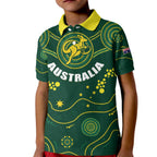 Australia 2024 Rugby Kid Polo Shirt Go Wallabies