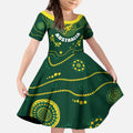 Australia 2024 Rugby Kid Short Sleeve Dress Go Wallabies