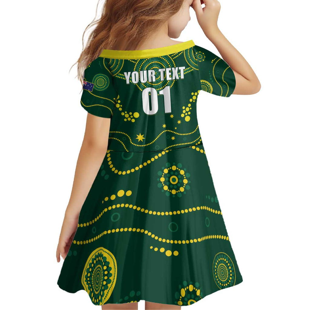 Australia 2024 Rugby Kid Short Sleeve Dress Go Wallabies