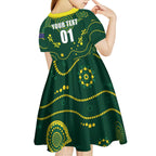 Australia 2024 Rugby Kid Short Sleeve Dress Go Wallabies