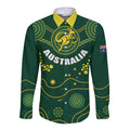 Australia 2024 Rugby Long Sleeve Button Shirt Go Wallabies