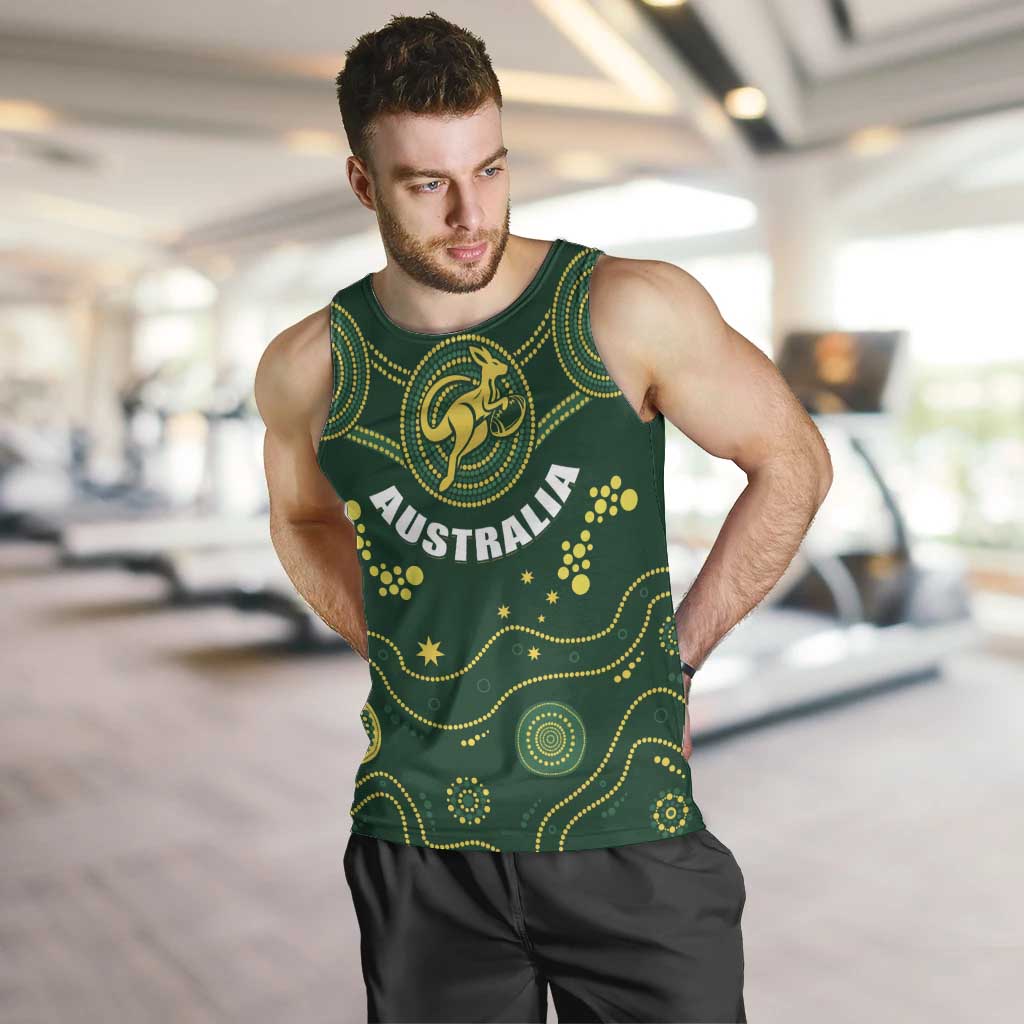 Australia 2024 Rugby Men Tank Top Go Wallabies