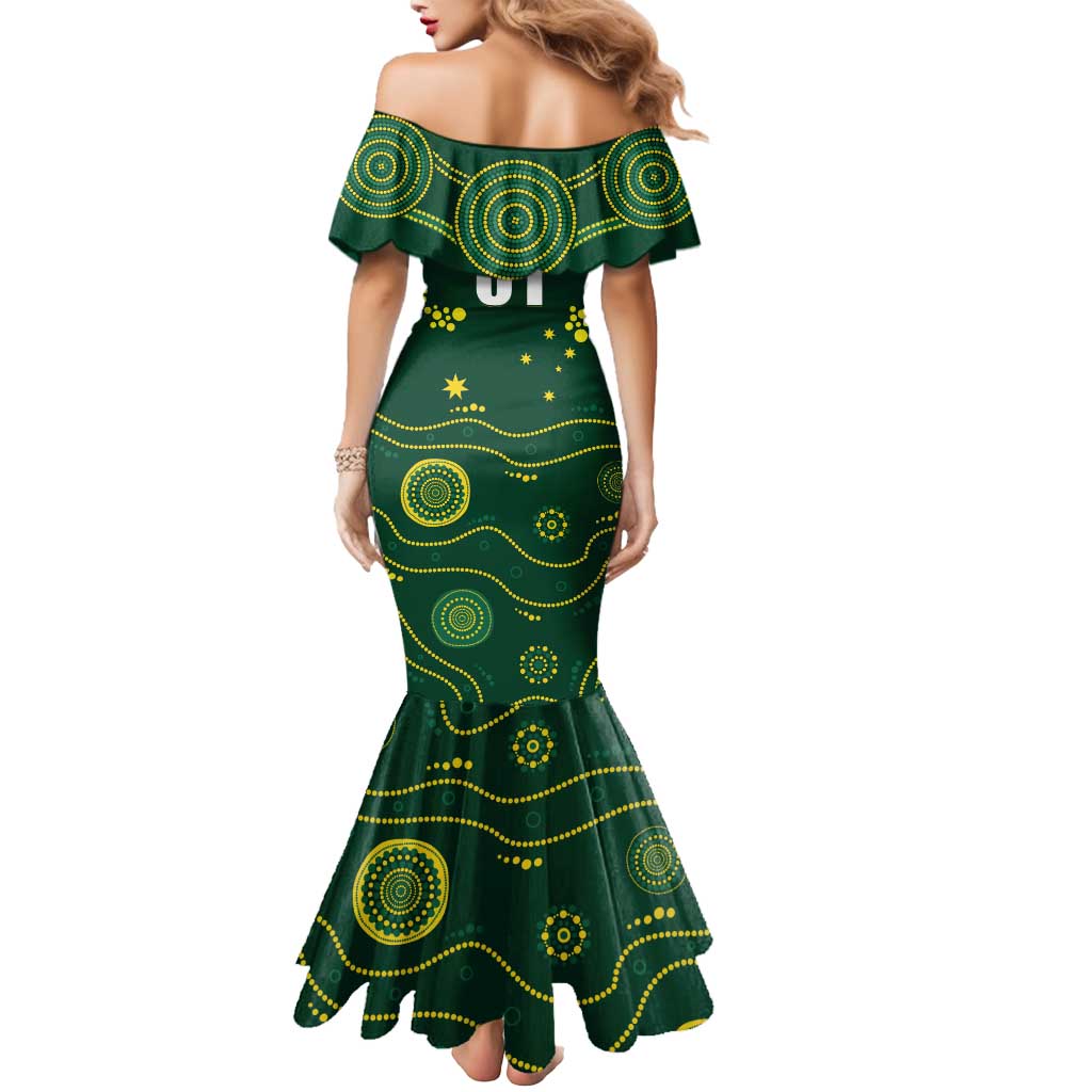 Australia 2024 Rugby Mermaid Dress Go Wallabies
