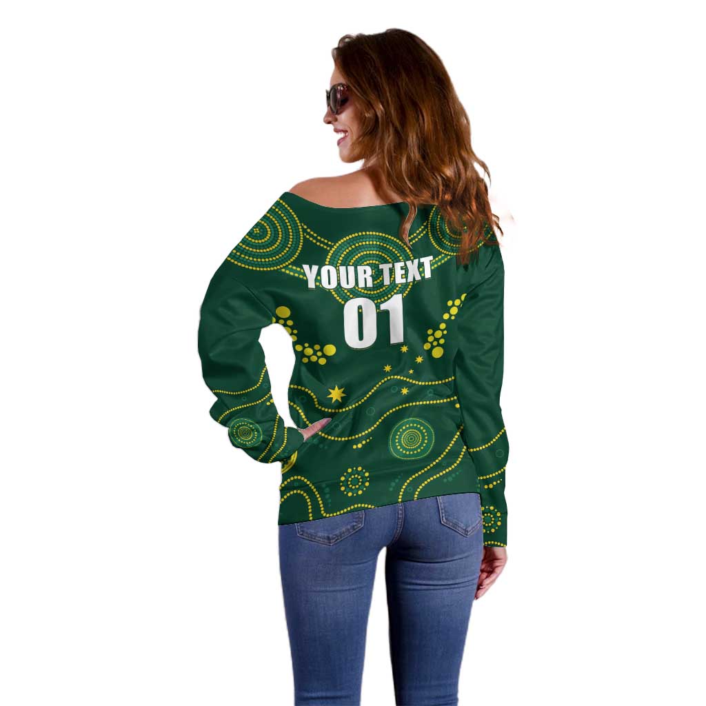 Australia 2024 Rugby Off Shoulder Sweater Go Wallabies