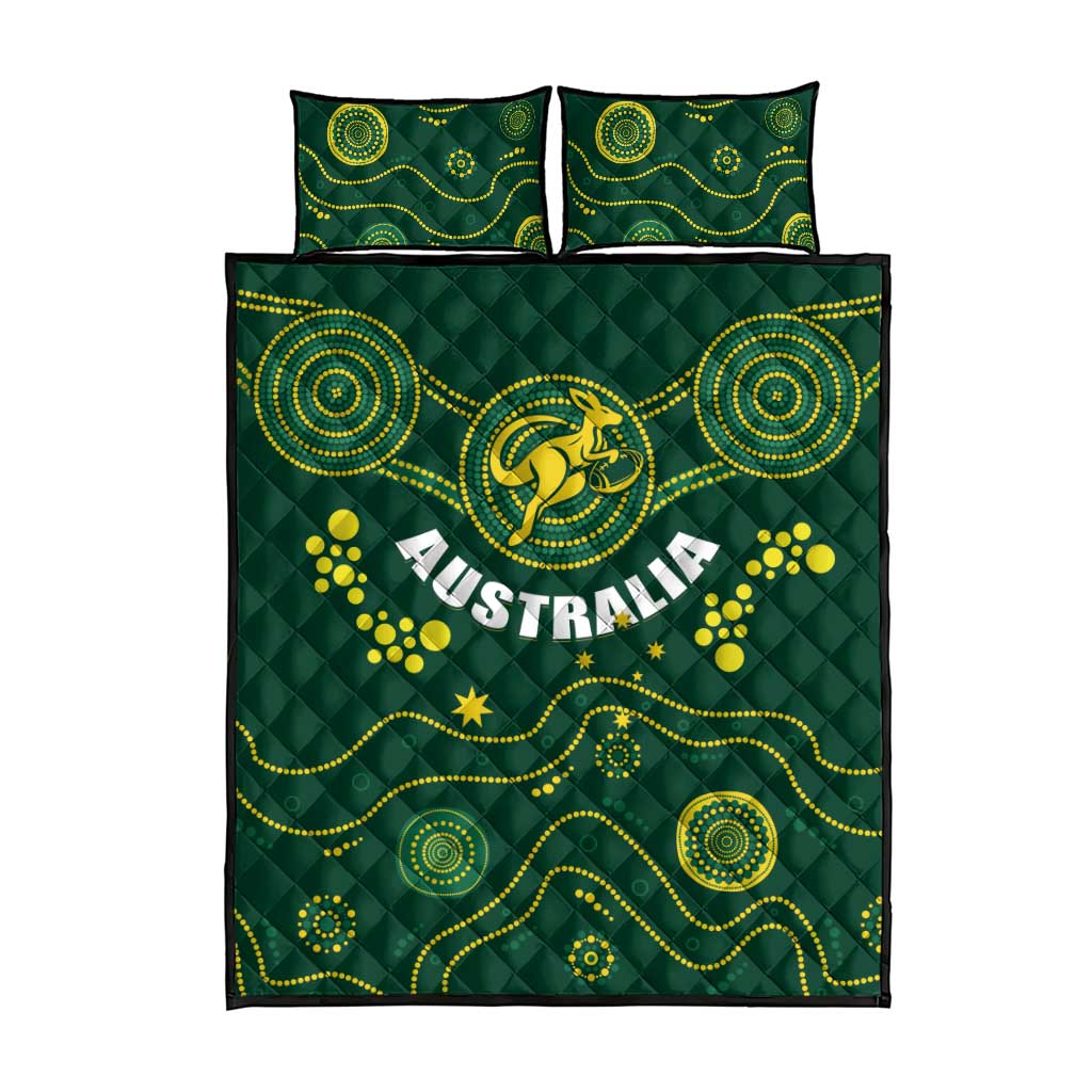 Australia 2024 Rugby Quilt Bed Set Go Wallabies