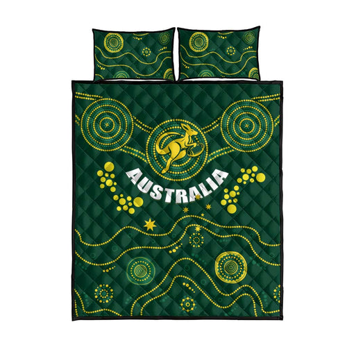 Australia 2024 Rugby Quilt Bed Set Go Wallabies