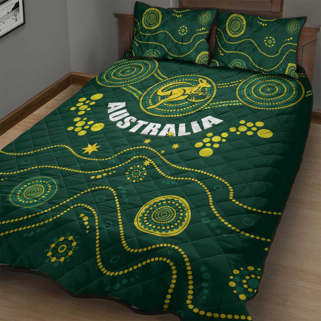 Australia 2024 Rugby Quilt Bed Set Go Wallabies