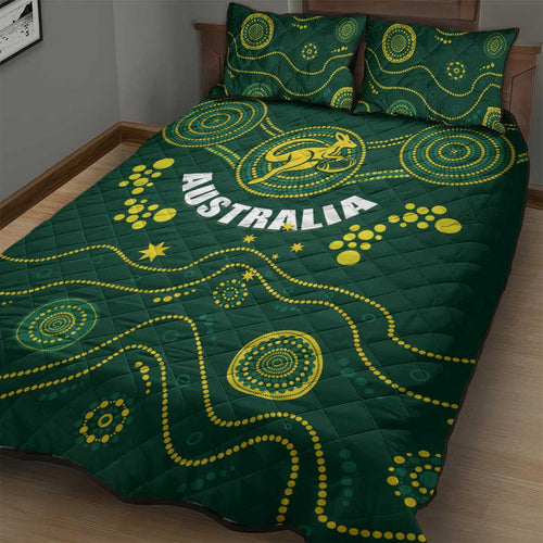 Australia 2024 Rugby Quilt Bed Set Go Wallabies