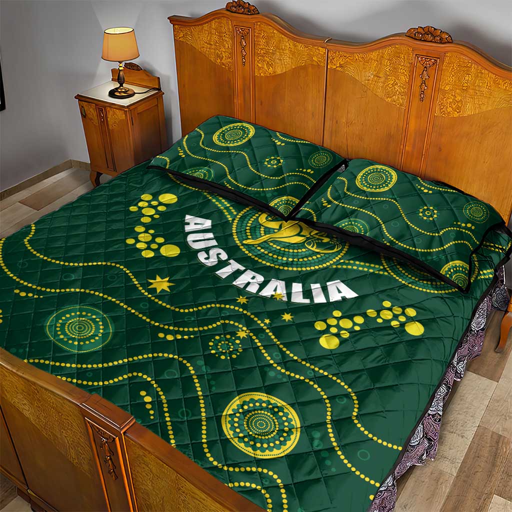 Australia 2024 Rugby Quilt Bed Set Go Wallabies