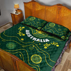 Australia 2024 Rugby Quilt Bed Set Go Wallabies