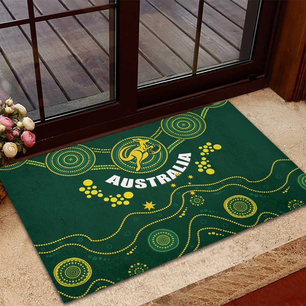 Australia 2024 Rugby Rubber Doormat Go Wallabies