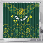 Australia 2024 Rugby Shower Curtain Go Wallabies