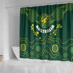 Australia 2024 Rugby Shower Curtain Go Wallabies