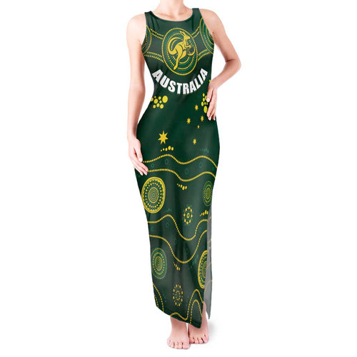 Australia 2024 Rugby Tank Maxi Dress Go Wallabies