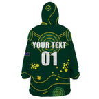 Australia 2024 Rugby Wearable Blanket Hoodie Go Wallabies
