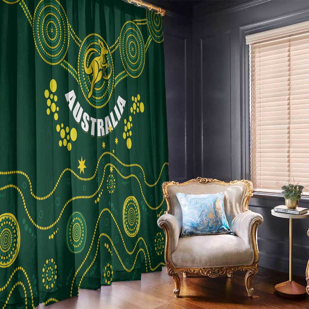 Australia 2024 Rugby Window Curtain Go Wallabies