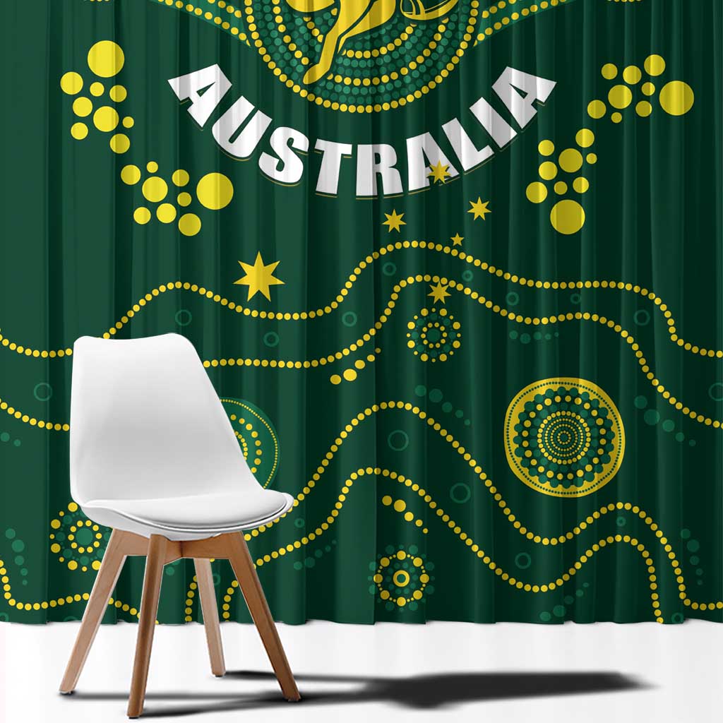 Australia 2024 Rugby Window Curtain Go Wallabies
