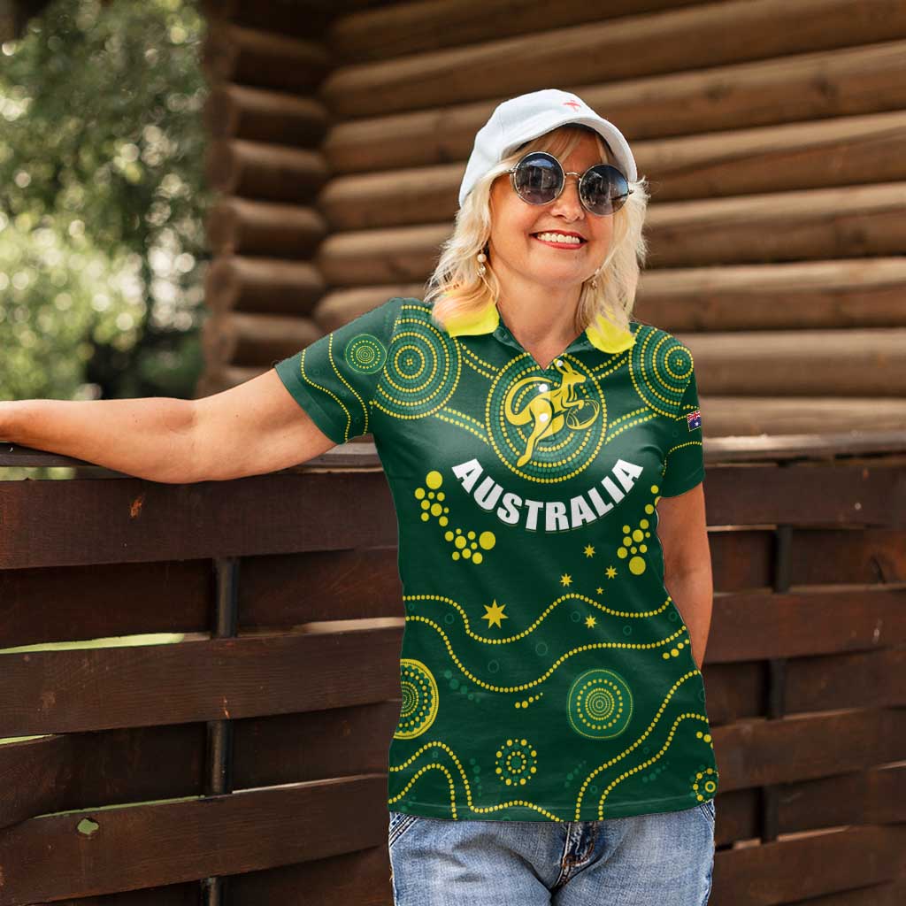 Australia 2024 Rugby Women Polo Shirt Go Wallabies
