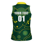 Australia 2024 Rugby Women Sleeveless Polo Shirt Go Wallabies