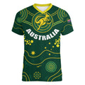 Australia 2024 Rugby Women V-Neck T-Shirt Go Wallabies