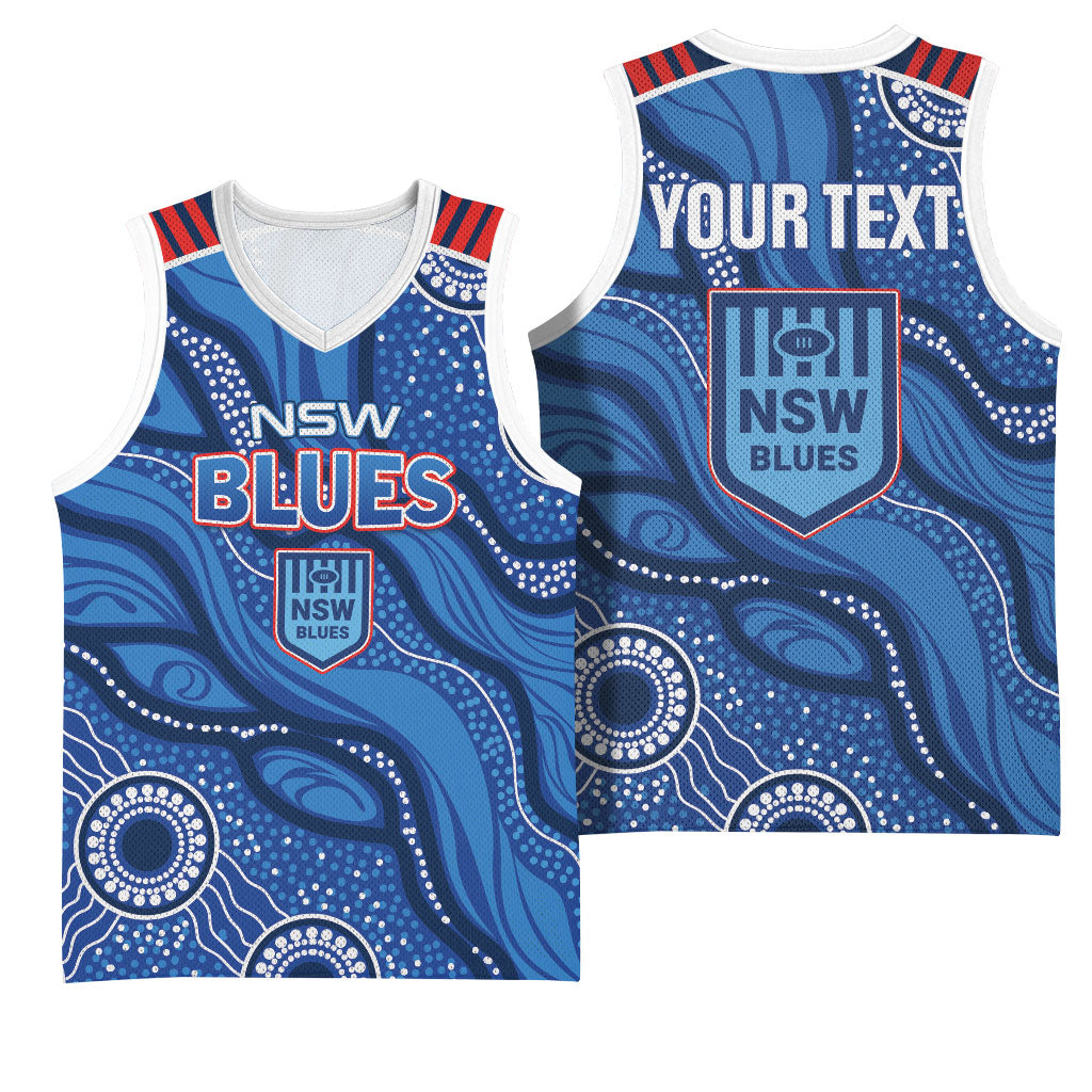 NSW Blues Rugby Personalised Basketball Jersey Cockroaches 2026 Come On
