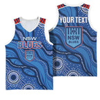 NSW Blues Rugby Personalised Basketball Jersey Cockroaches 2026 Come On