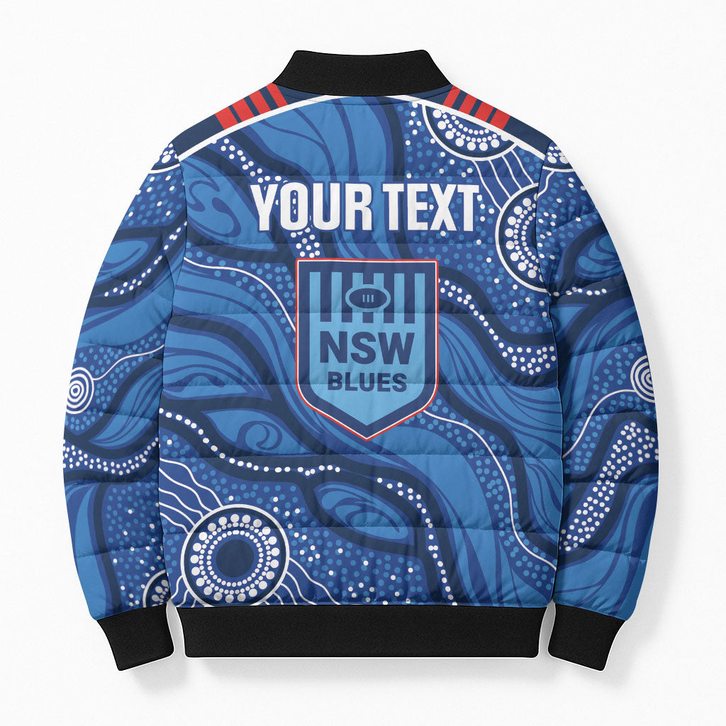 NSW Blues Rugby Personalised Bomber Puffer Jacket Cockroaches 2026 Come On