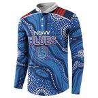 NSW Blues Rugby Personalised Button Sweatshirt Cockroaches 2026 Come On