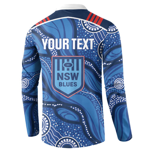 NSW Blues Rugby Personalised Button Sweatshirt Cockroaches 2026 Come On