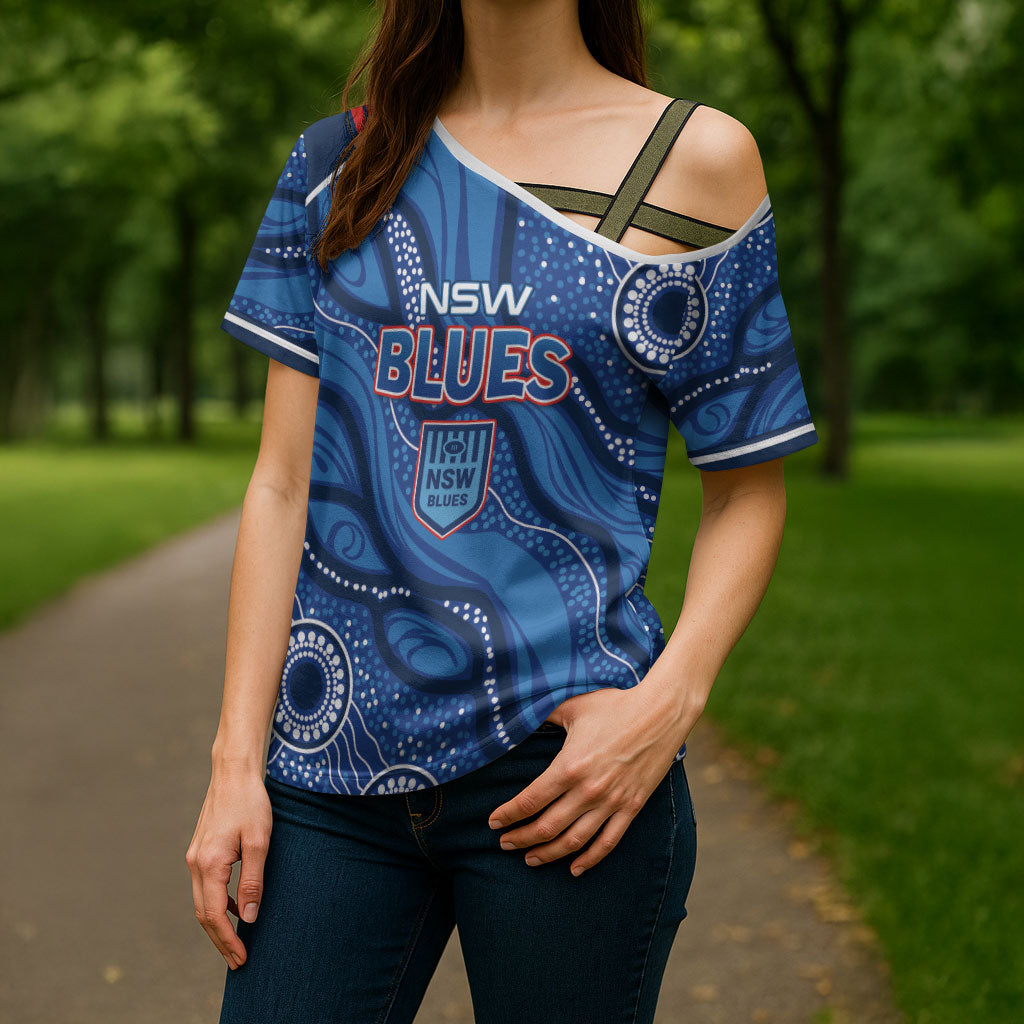 NSW Blues Rugby Personalised Cross Shoulder Shirt Cockroaches 2026 Come On
