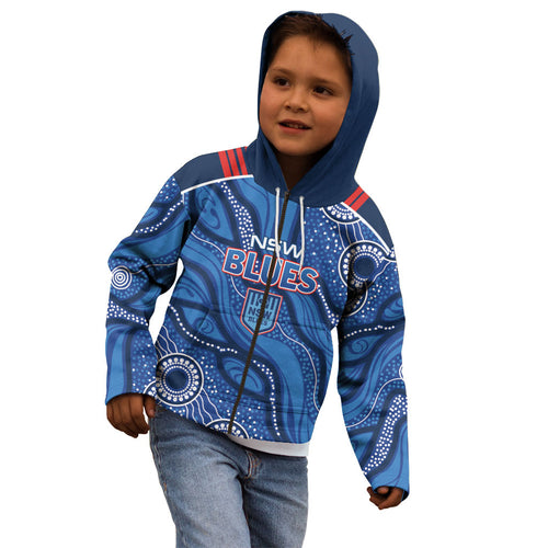 NSW Blues Rugby Personalised Kid Hoodie Cockroaches 2026 Come On