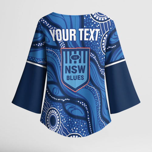 NSW Blues Rugby Personalised Kimono Sleeve Blouse Cockroaches 2026 Come On