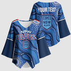 NSW Blues Rugby Personalised Kimono Sleeve Blouse Cockroaches 2026 Come On