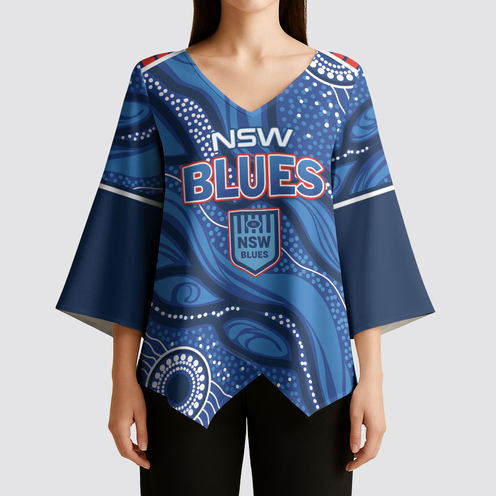 NSW Blues Rugby Personalised Kimono Sleeve Blouse Cockroaches 2026 Come On