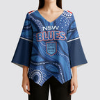 NSW Blues Rugby Personalised Kimono Sleeve Blouse Cockroaches 2026 Come On