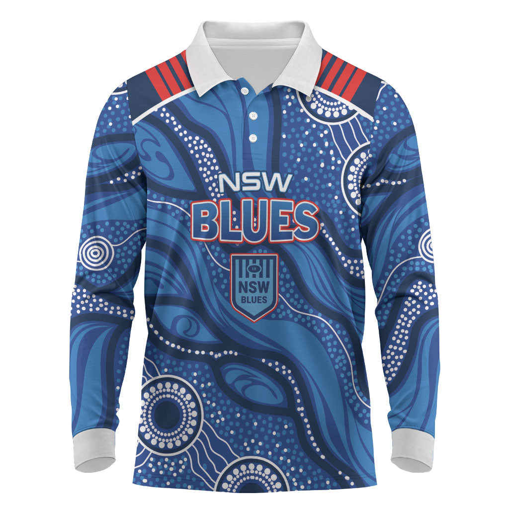 NSW Blues Rugby Personalised Long Sleeve Polo Shirt Cockroaches 2026 Come On