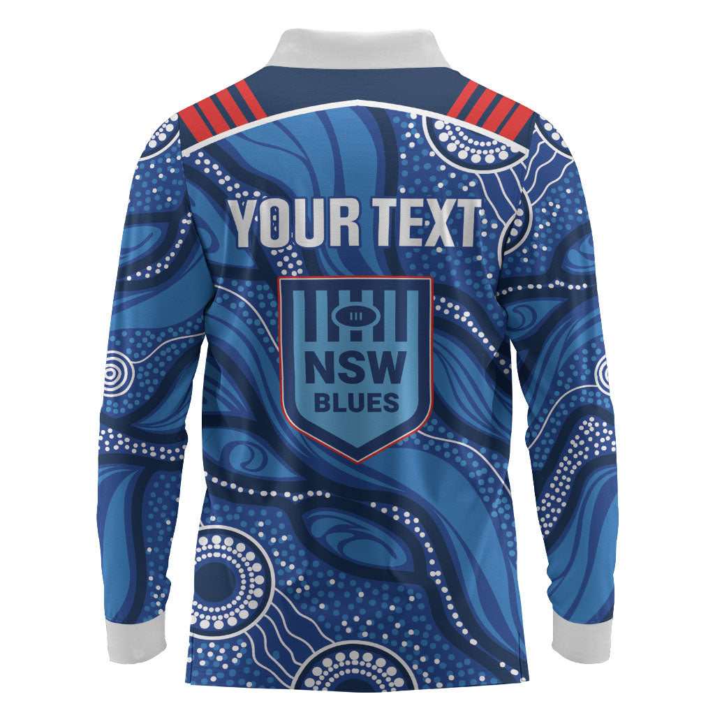 NSW Blues Rugby Personalised Long Sleeve Polo Shirt Cockroaches 2026 Come On