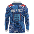 NSW Blues Rugby Personalised Long Sleeve Polo Shirt Cockroaches 2026 Come On