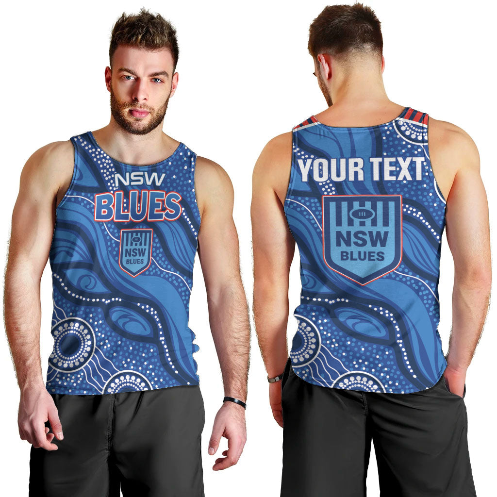 NSW Blues Rugby Personalised Men Tank Top Cockroaches 2026 Come On