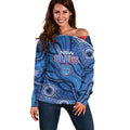 NSW Blues Rugby Personalised Off Shoulder Sweater Cockroaches 2026 Come On