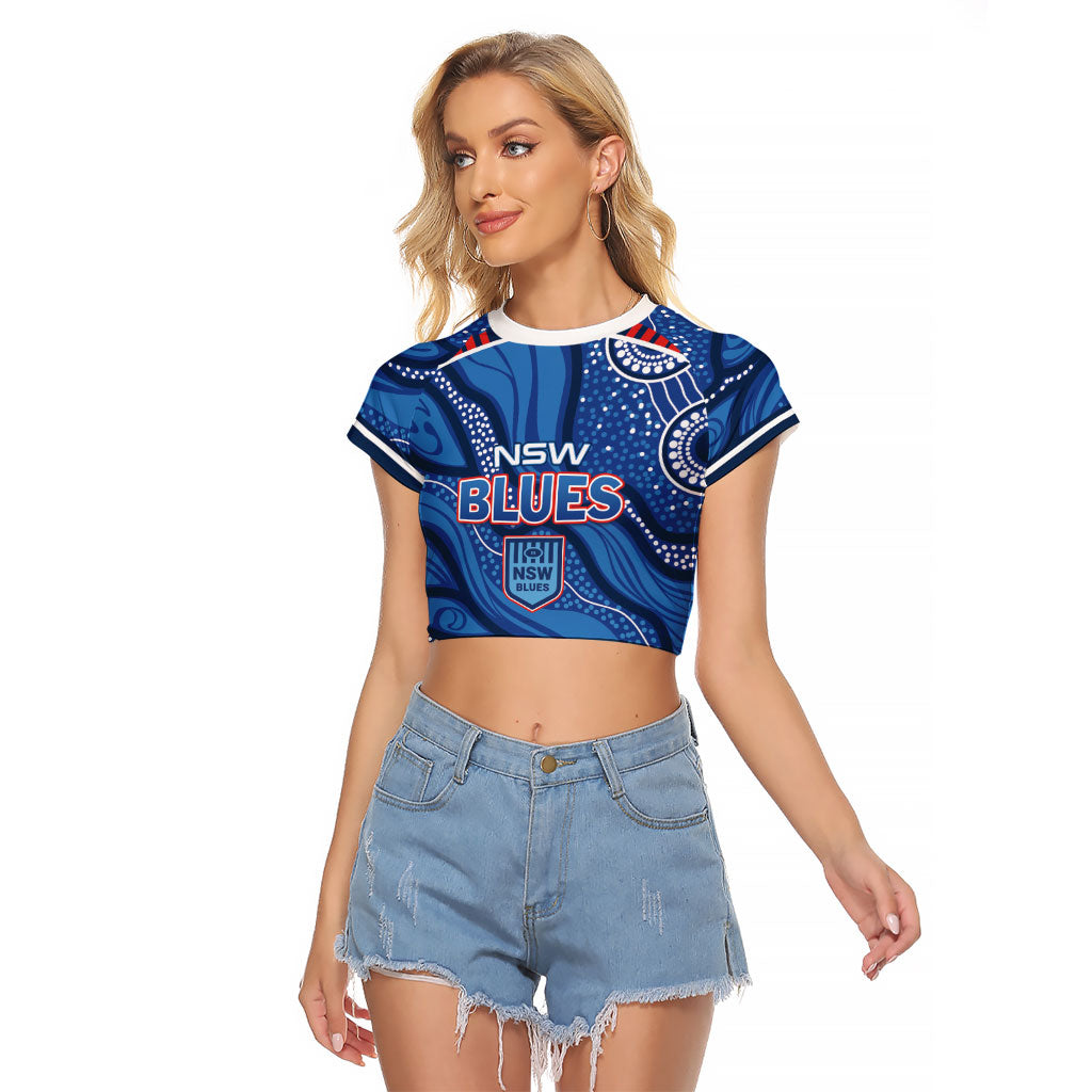 NSW Blues Rugby Personalised Raglan Cropped T Shirt Cockroaches 2026 Come On