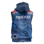 NSW Blues Rugby Personalised Sleeveless Hoodie Cockroaches 2026 Come On