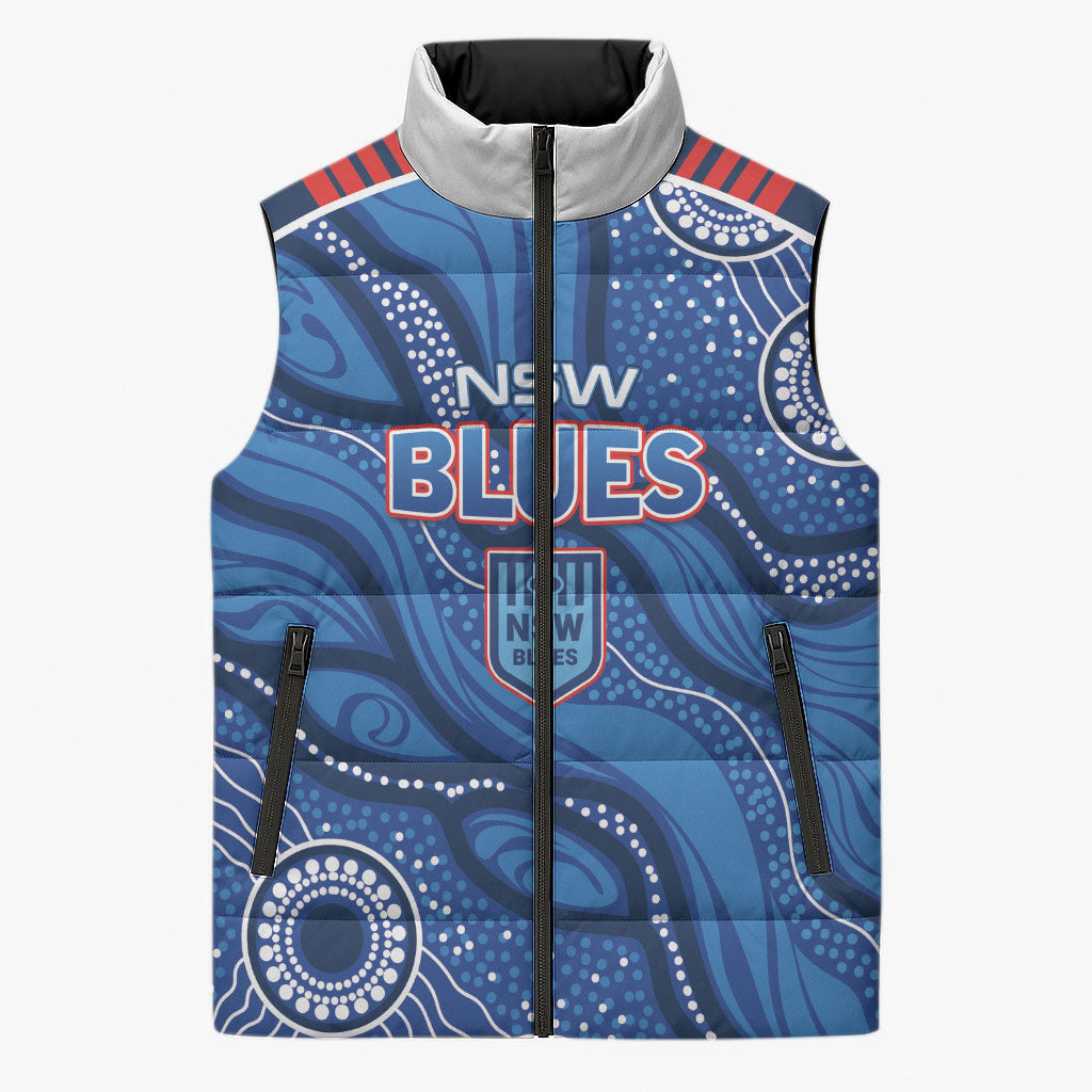 NSW Blues Rugby Personalised Sleeveless Puffer Jacket Cockroaches 2026 Come On