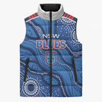 NSW Blues Rugby Personalised Sleeveless Puffer Jacket Cockroaches 2026 Come On