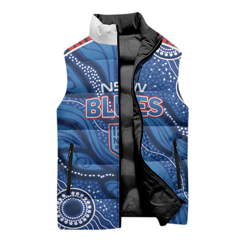 NSW Blues Rugby Personalised Sleeveless Puffer Jacket Cockroaches 2026 Come On