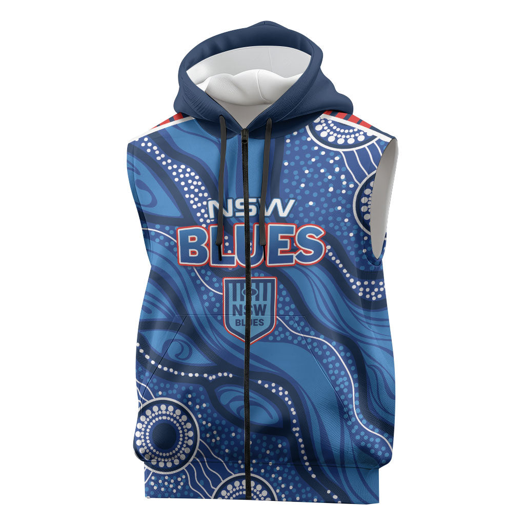 NSW Blues Rugby Personalised Sleeveless Zip Hoodie Cockroaches 2026 Come On