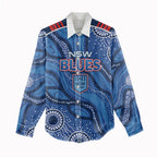 NSW Blues Rugby Personalised Women Casual Shirt Cockroaches 2026 Come On