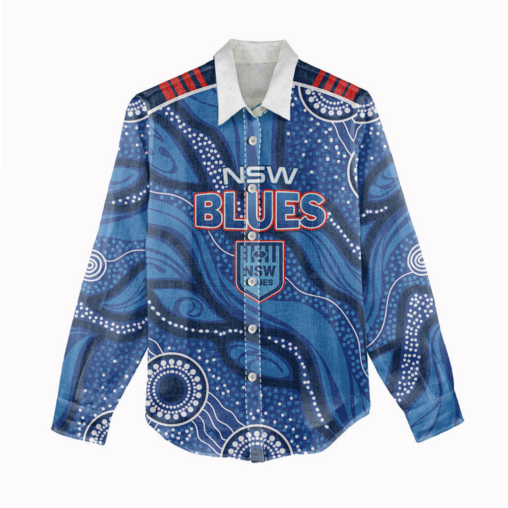 NSW Blues Rugby Personalised Women Casual Shirt Cockroaches 2026 Come On