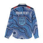 NSW Blues Rugby Personalised Women Casual Shirt Cockroaches 2026 Come On