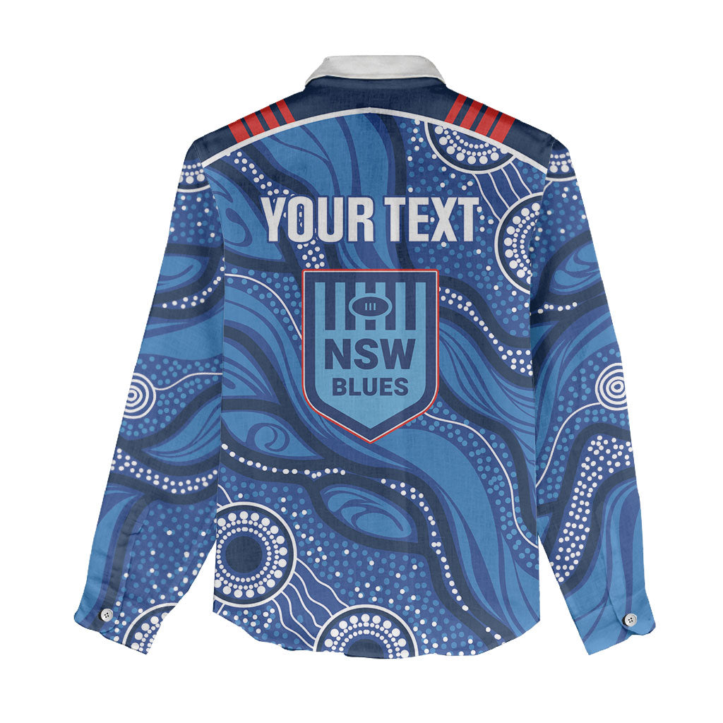 NSW Blues Rugby Personalised Women Casual Shirt Cockroaches 2026 Come On